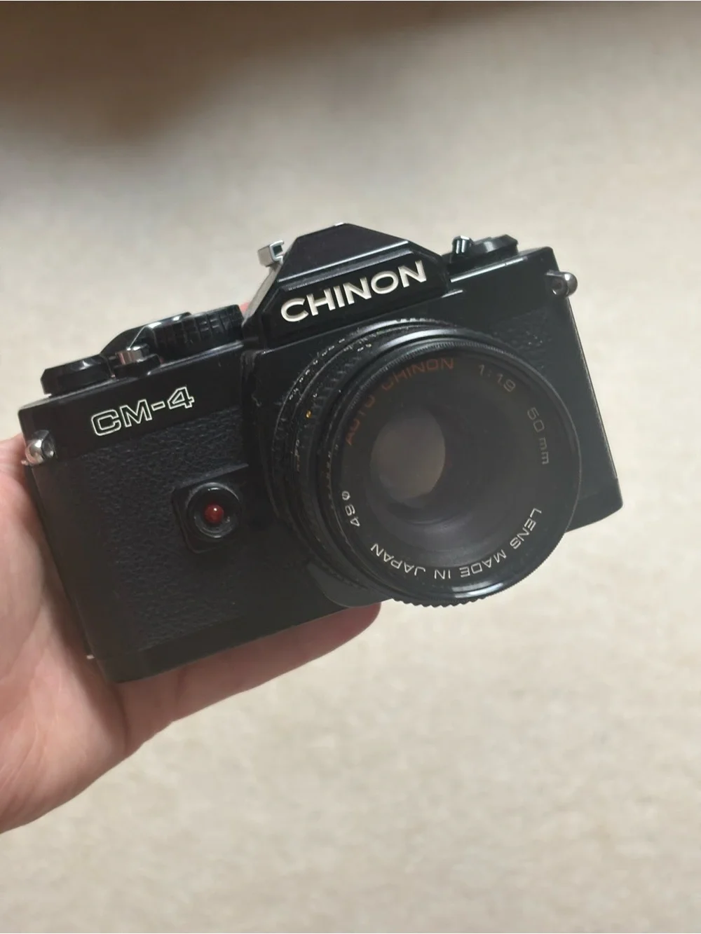 Chinon CM-4 35mm Film Camera - vintage Black camera